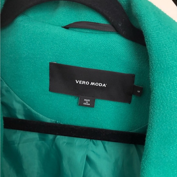 Vero Moda Teal Trench Coat - Picture 4 of 4